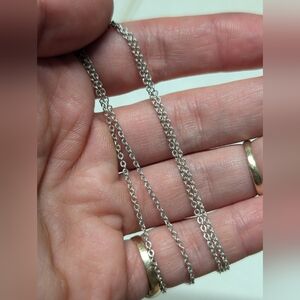 Elegant Silver Chain Necklace Sterling 925